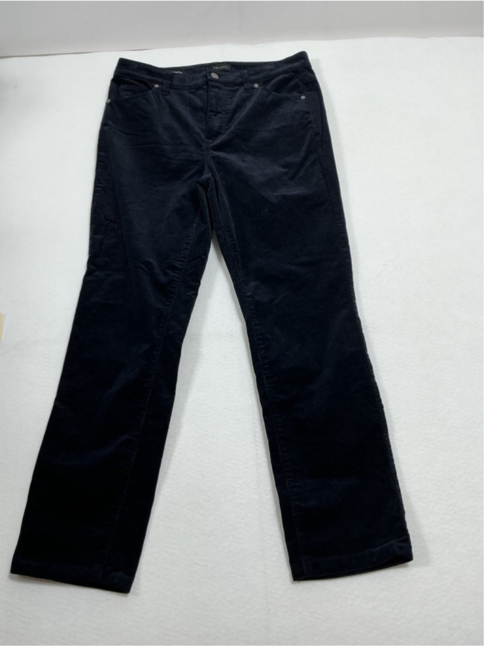 Womans Excellent Condition Talbots Straight Leg Cordoury Pants Navy 10 P